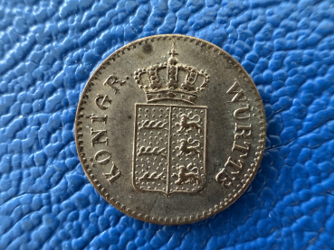 Preview: Württemberg 1 Kreuzer 1851 Wilhelm I. 1816-1864 Top Erhaltung