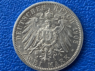 Preview: Schwarzburg-Sondershausen 2 Mark 1905 A Karl Günther Silber (3)