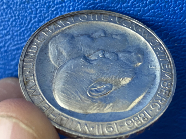 Preview: Württemberg 3 Mark 1911 Silberhochzeit d. Königspaars (2) Jaeger 177b Polierte Platte / mattiert RARITÄT