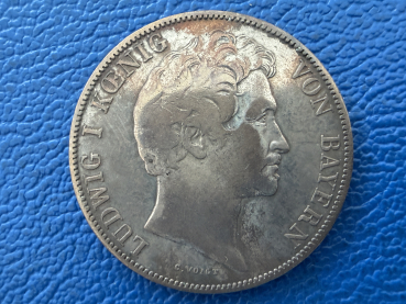 Bayern 1 Gulden 1845 Ludwig I (1) feine Tönung