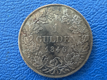 Preview: Bayern 1 Gulden 1846 Ludwig I (1) schöne Tönung