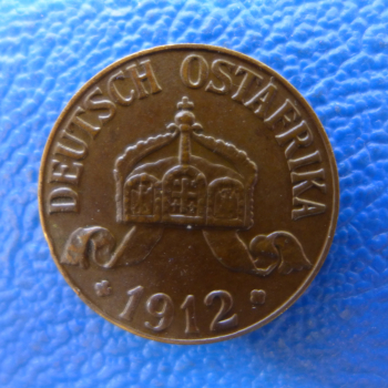 Preview: Deutsch-Ostafrika 1 Heller 1912-J Prachtstück !