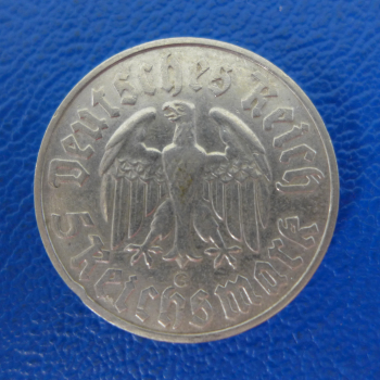 Preview: Deutsches Reich 5 RM 1933 G Martin Luther selten