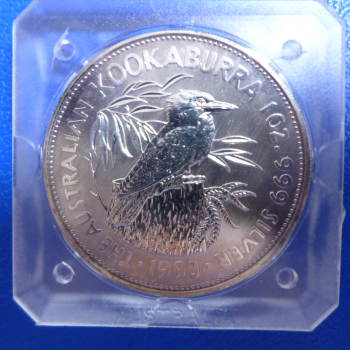 1 Oz 1990 Kookaburra Silber