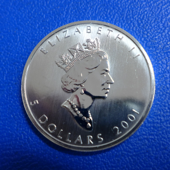 Kanada 1 Oz 2001 Maple Leaf Silber