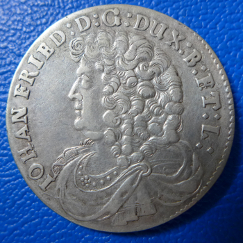 Braunschweig-Calenberg-Hannover 2/3 Taler 1677 Johann Friedrich Prachtexemplar