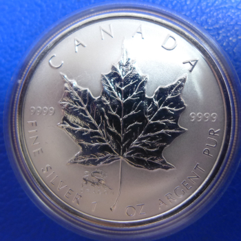 Kanada 5 Dollar 2000 Maple Leaf Privy Mark "Jahr des Drachen"