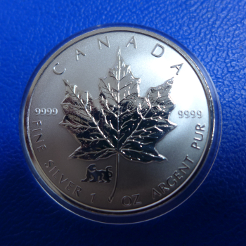 Kanada 5 Dollar 1998 Maple Leaf Privy Mark "Jahr des Tigers"
