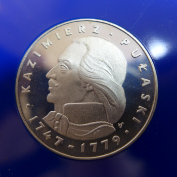 Preview: Polen 100 Zloty 1976 Pulaski Silber in PP