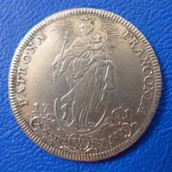 Preview: Würzburg 1/2 Taler 1761 Adam Friedrich von Seinsheim