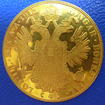 Preview: Österreich 4er Dukat 1915 Gold