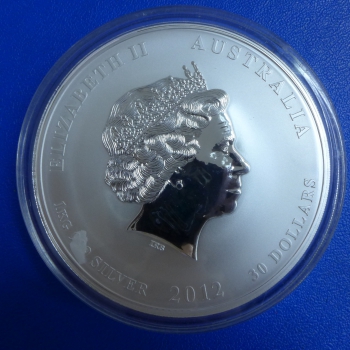 Preview: Australien 1 KG 2012 Drache Lunar II Silber