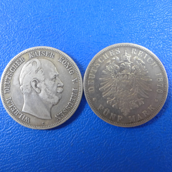 Preußen 5 Mark Wilhelm I diverse Massenware