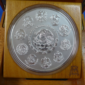 Preview: Mexico 1 KG 2005 Libertad in Silber Prooflike in orig. CoA selten