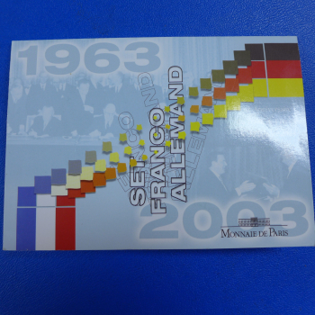 BRD/Frankreich Sonder - Euro-Münzen KMS 2003 Set Franco Allemand 40. Jahre Elysee in Stgl.