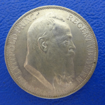Bayern 3 Mark 1911 D Prinzregent Luitpold div.