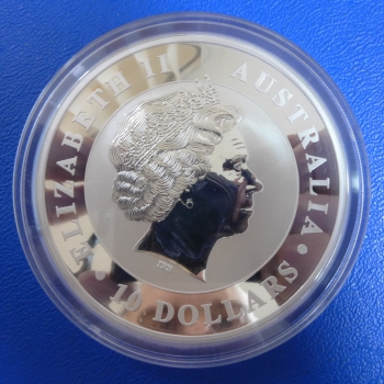 10 Oz 2014 Pferd Lunar II Silber