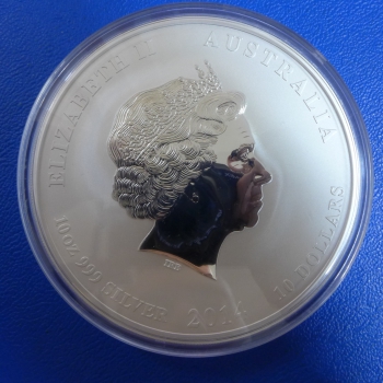 Preview: 10 Oz 2015 Ziege Lunar II Silber