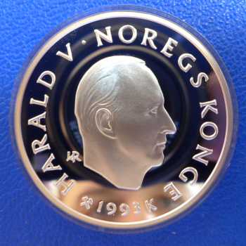 Preview: Norwegen 100 Kronen 1993 Eiskunstlauf Lillehammer 1994 Silber in PP