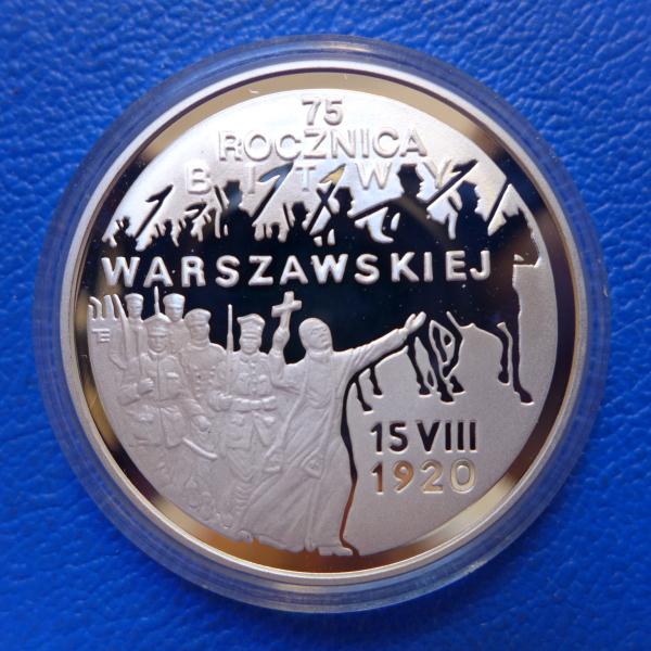 Polen 20 Zloty 1995 Rocznica Bitwy Warszawskiej Silber in PP