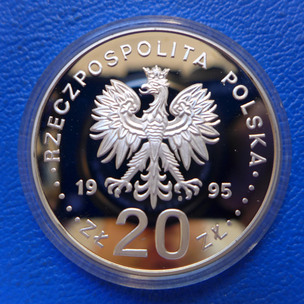 Polen 20 Zloty 1995 Rocznica Bitwy Warszawskiej Silber in PP