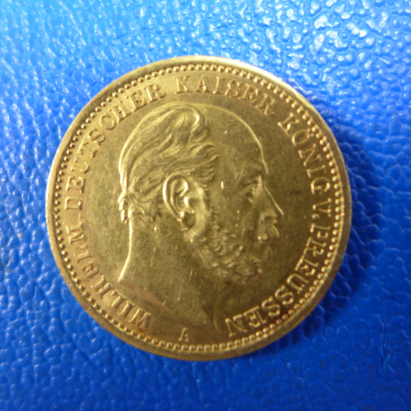 Preußen 20 Mark Wilhelm I Gold div.