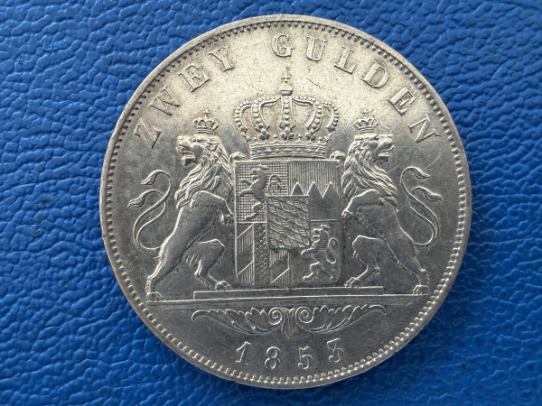 Bayern  2 Gulden 1853 Maximilian II (1)