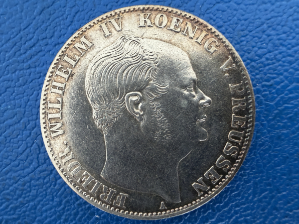 Brandenburg - Preußen Vereinstaler 1860 A Friedrich Wilhelm IV Top Erhaltung!