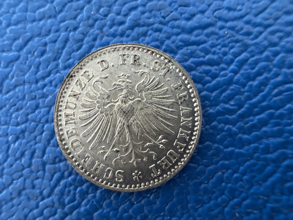 Frankfurt, Stadt Kreuzer 1862 Prachtexemplar