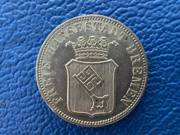 Bremen 6 Grote 1861 Top Erhaltung