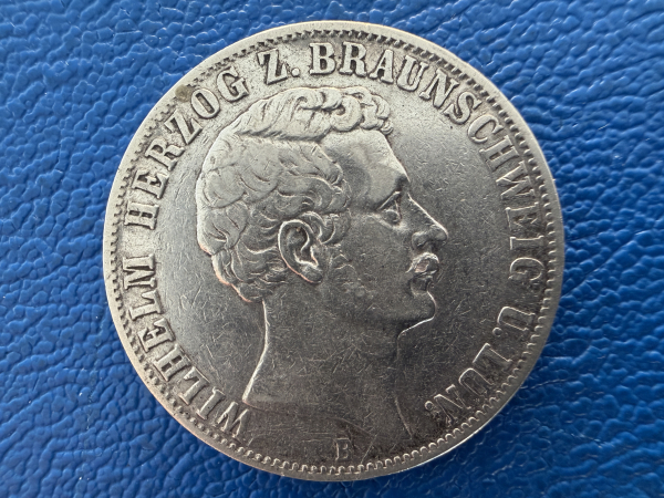 Braunschweig-Lüneburg Vereinstaler 1859 B Wilhelm