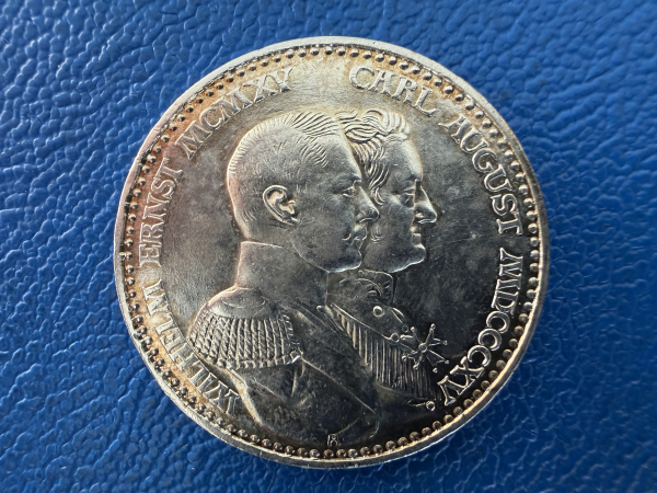 Sachsen-Weimar-Eisenach 3 Mark 1915 A Wilhelm Ernst 100-Jahrfeier (2)