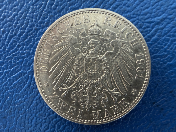 Sachsen-Weimar-Eisenach 2 Mark 1901 Wilhelm Ernst (1) J-157