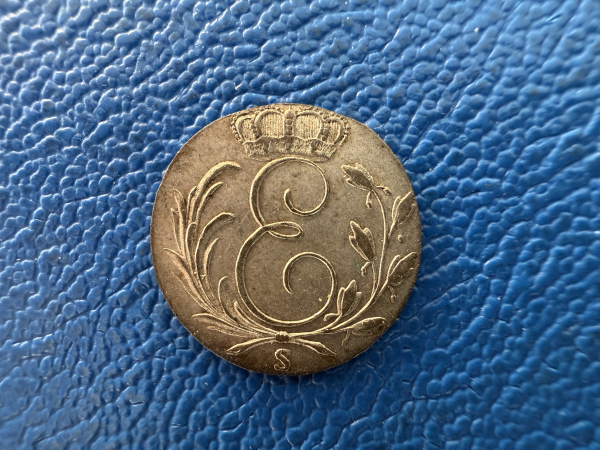 Sachsen Coburg Saalfeld 3 Kreuzer 1825 S Ernst 1806-1826 Top Erhaltung