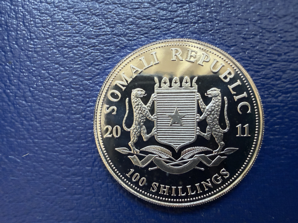 Somalia Republik 1 Oz Elefant 2010 Silber - Kopie