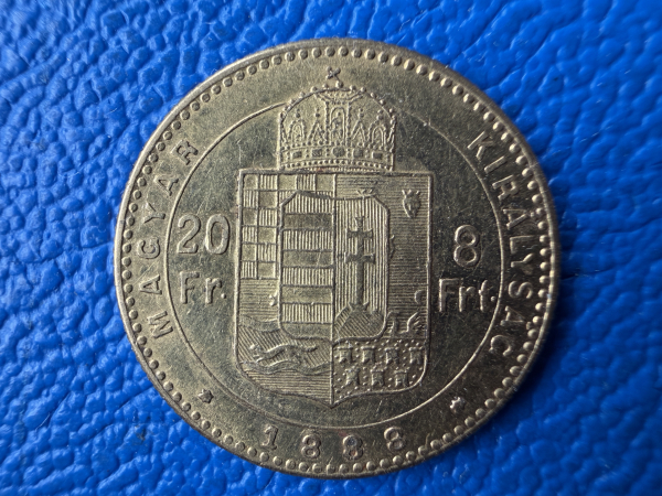 Österreich / Ungarn 8 Forint 1888 Gold (2)
