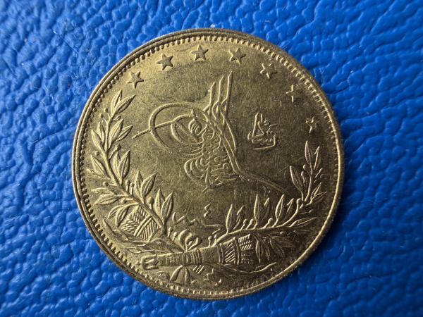 Türkei 100 Kurush / Piaster 1912 AH 1325/4 Gold