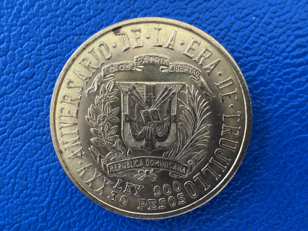 Dominikanische Republik 30 Pesos Gold 1955 Trujillo Regime
