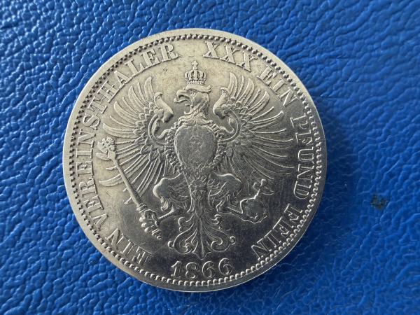 Brandenburg - Preußen Taler 1866 Siegestaler Wilhelm