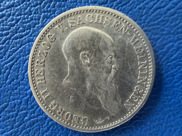 Sachsen-Meiningen 2 Mark 1901 D Georg II Jaeger 149