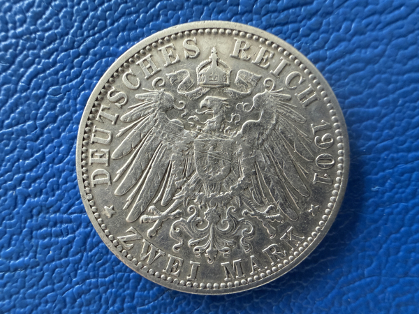 Sachsen-Meiningen 2 Mark 1901 D Georg II Jaeger 149