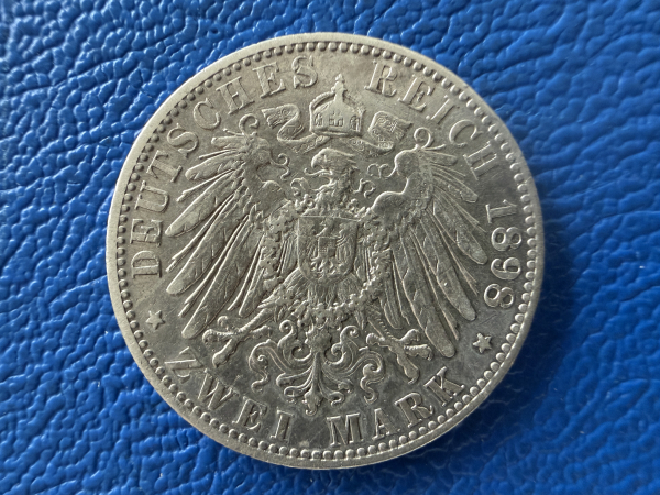 Schwarzburg-Rudolstadt 2 Mark 1898 A Günther Victor J-167