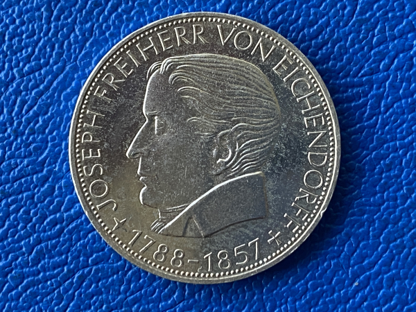 5 Mark 1957 Josef Freiherr von Eichendorff Top Erhaltung! (1)