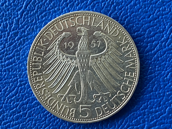 5 Mark 1957 Josef Freiherr von Eichendorff Top Erhaltung! (1)