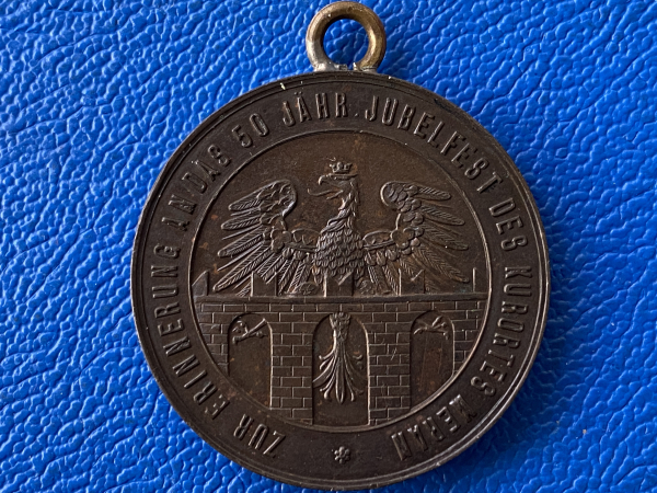 Habsburg 1886 Medaille 100 Geburtstag Kurort Meran als Hänger / Schützenmedaille