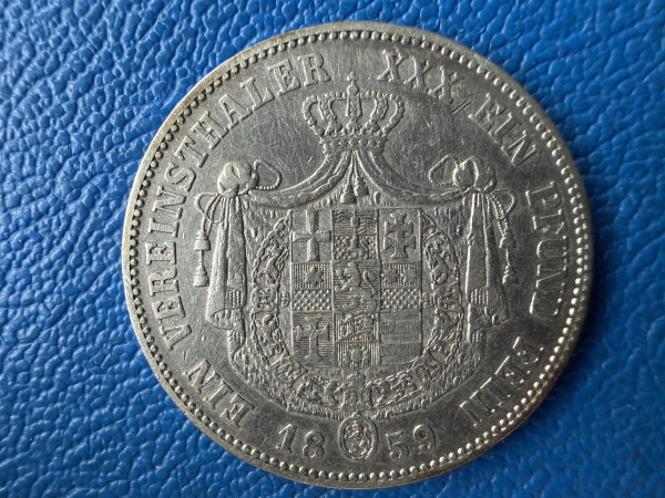 Hessen-Kassel Taler 1859 Friedrich Wilhelm I, 1847-1866