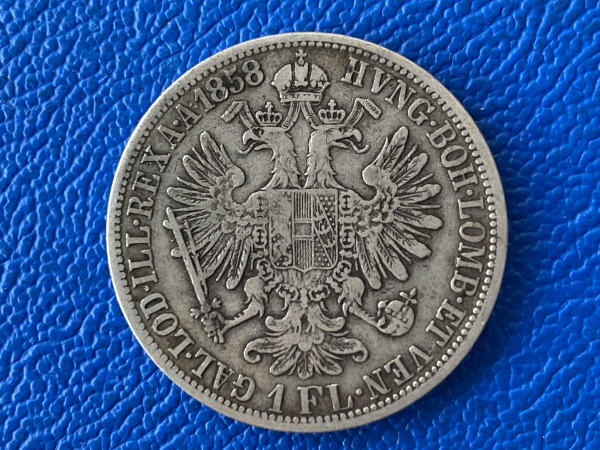Österreich 1 Florin 1858 A Franz Josef I