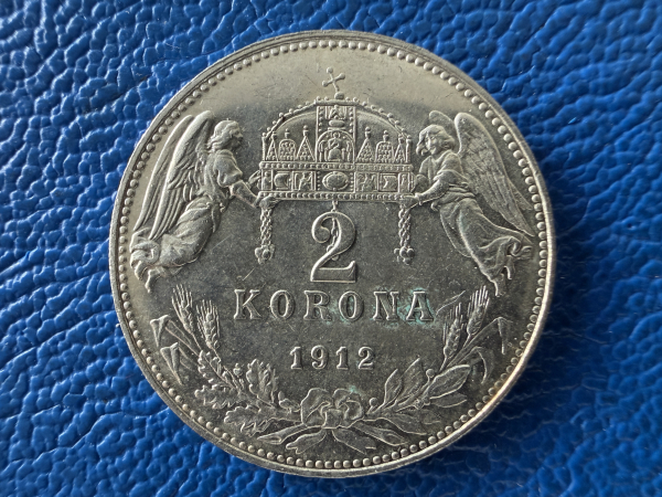 Ungarn 2 Kronen 1912 Franz Josef I Top Erhaltung