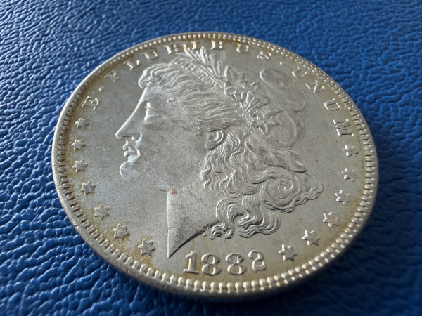 USA Morgan Dollar 1882 - O Silber Top Erhaltung!