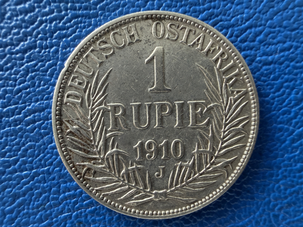 Deutsch-Ostafrika 1 Rupie 1910 J Wilhelm II